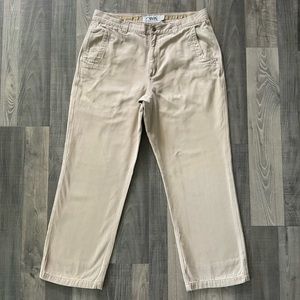 36x30 Mountain Khakis Signature Chino Pants 
Action Gusset
Tan